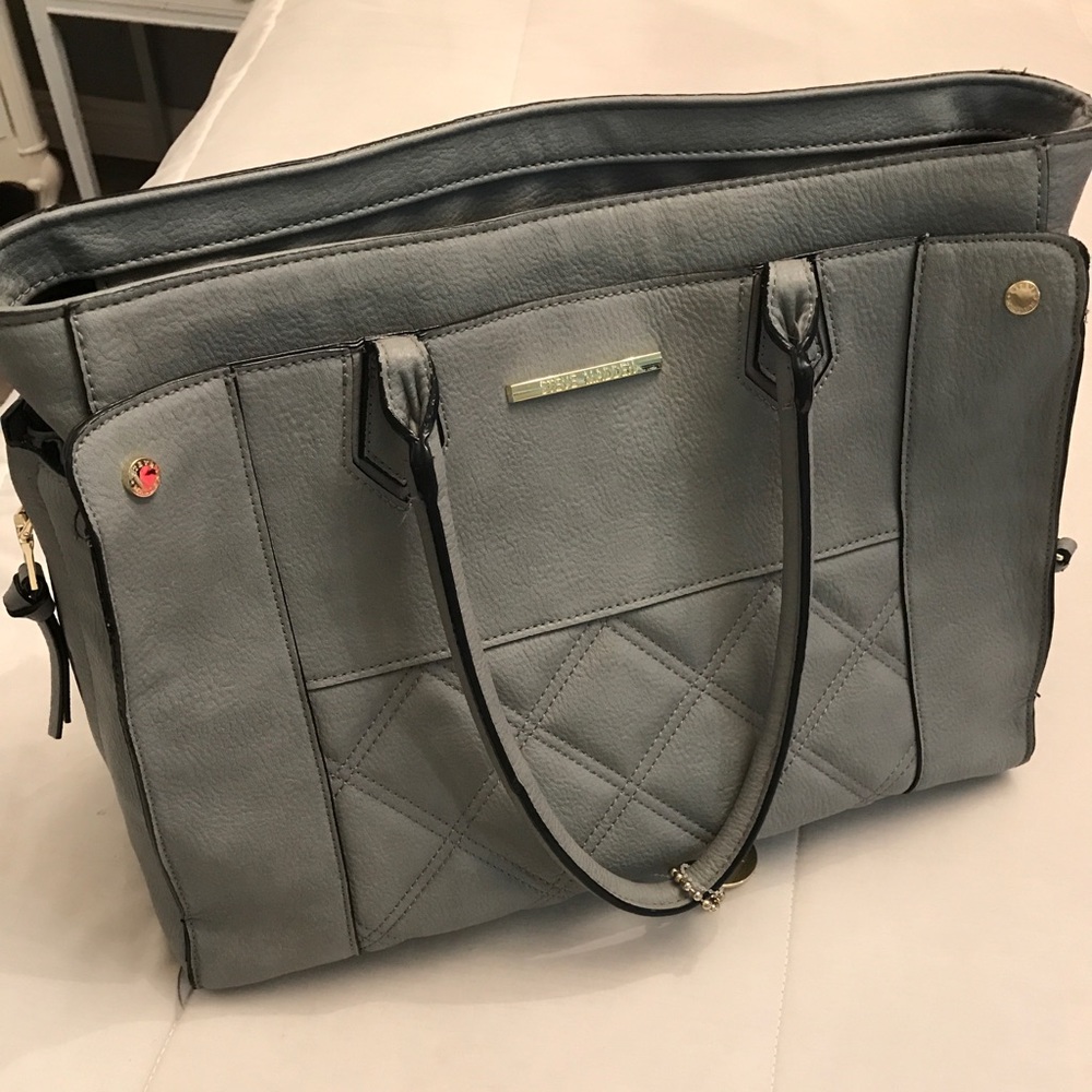 Gray handbag Steve Madden